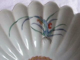 Antique Japanese Kakiemon bowl floral with phoenix 1690 - 1730 handpainted 3428C 5
