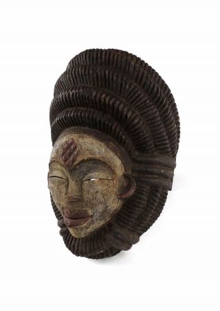 Punu Maiden Spirit Mask Mukudji Gabon African Art Was $450.  00