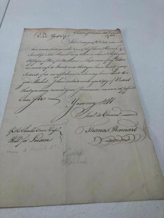 RARE 1762 COLONIAL PRIVATEER CAPTAIN S.  CAROLINA VIRGINIA COMPANY DOCUMENT 2