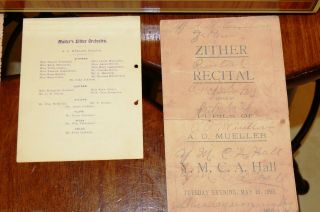 Antique Franz Schwarzer American Zither Instrument 1890s w/ Rare Photo 7