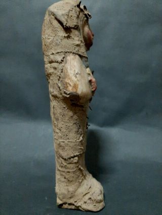 Rare ANCIENT EGYPTIAN ANTIQUE Ushabti Shabti wrapped In Linen EGYPT 1656 - 1364 BC 3