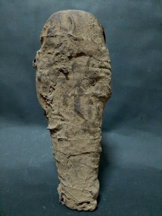 Rare ANCIENT EGYPTIAN ANTIQUE Ushabti Shabti wrapped In Linen EGYPT 1656 - 1364 BC 6