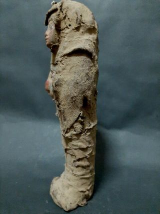 Rare ANCIENT EGYPTIAN ANTIQUE Ushabti Shabti wrapped In Linen EGYPT 1656 - 1364 BC 8