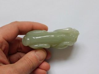 Antique Chinese Jade Pixiu Figure - Qing 8
