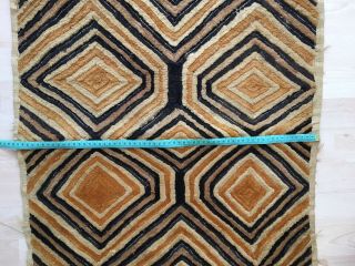 Hand Woven Kuba Textile Congo African Antique Vintage 1960’s 4