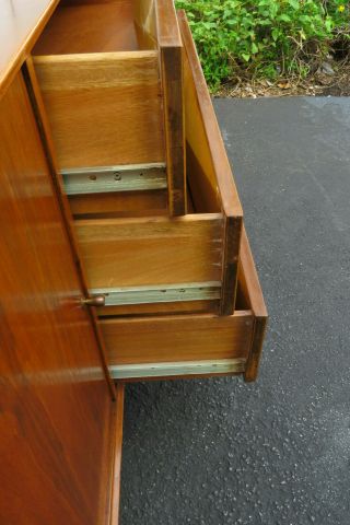 Diamond Front Albert Parvin Style Mid Century Modern Dresser Sideboard 9735 4