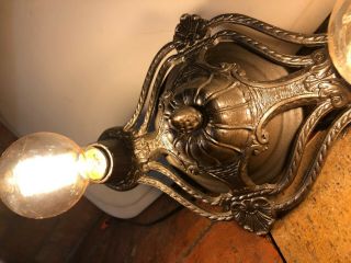 Antique Art Nouveau 1920 - 30s Ceiling Mount Light Fixture Restored