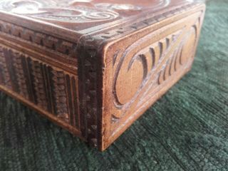 Carved MAORI Box Signed KAPUA 5