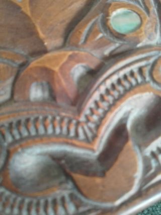 Carved MAORI Box Signed KAPUA 8