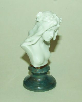 Rare Art Nouveau Figure Bust Rosenthal Kronach Porcelain Adolf Oppel c1900 2