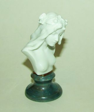 Rare Art Nouveau Figure Bust Rosenthal Kronach Porcelain Adolf Oppel c1900 6
