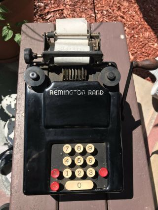 Vintage Remington Rand USA Mechanical 10 - Key Adding Machine M291926 11
