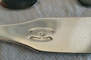 FOR Edward ONLY Antique Coin Silver Serving Spoons Jehu Williams,  John Victor 11