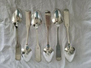 FOR Edward ONLY Antique Coin Silver Serving Spoons Jehu Williams,  John Victor 6