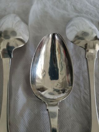 FOR Edward ONLY Antique Coin Silver Serving Spoons Jehu Williams,  John Victor 8