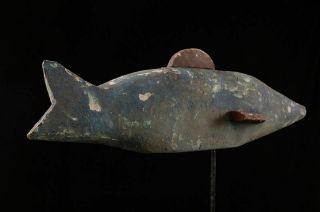 190614 - Tribal Very rare and Old African Ijo Fish figure - Nigeria. 5