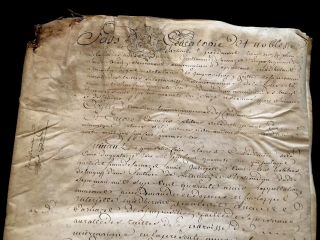 Antique Signed Parchment 1741 40 PAGES 2