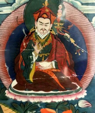Antique Framed Tibetan Thangka 5