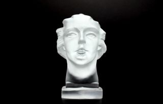 Art Deco Glass Car Mascot ' Speed Girl ' Hood Ornament Figurine Sculpture 2