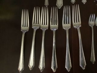 C Group of Antique Towle Sterling Silver Flatware & Serving Virginia Carvel 3