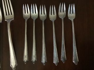 C Group of Antique Towle Sterling Silver Flatware & Serving Virginia Carvel 4