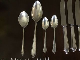 C Group of Antique Towle Sterling Silver Flatware & Serving Virginia Carvel 6