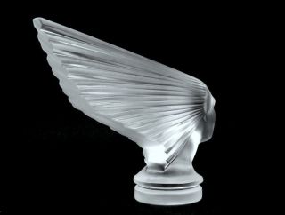 Art Deco Glass Car Mascot Figurine ' Victoire ' Hood Ornament H.  Hoffmann 1930 ' 2