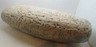 Impressive Ancient Near Eastern Conical Tablet With Early Form Of Writing Large