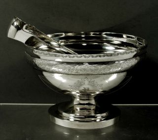 William G.  Forbes Silver Sugar Bowl & Tongs C1795 Federal