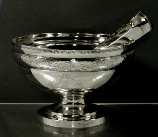 William G.  Forbes Silver Sugar Bowl & Tongs c1795 Federal 2