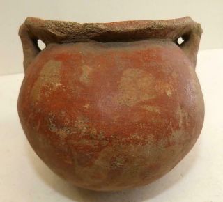 Chorrera Culture Ecuador Pottery Bowl (1300 Bce - 300 Ce) - Bird Handles - 4 " Dia