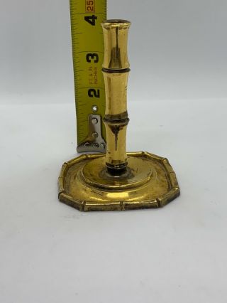 Tiffany Co Sterling Silver Candlestick Bamboo Gold Wash Post 1965 Unrestored 10