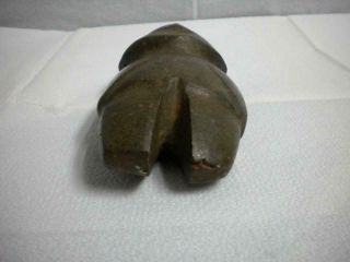 Large Figure Pre Columbian Mexico Mezcala Culture Stonel Axe God Dark Green 4