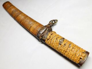 Rare Yamagatana Tanto Sword W Koshirae 19thc Japanese Edo Antique Samurai Tsuba