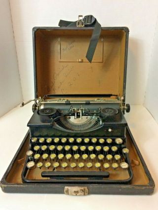 Vintage Antique Royal Portable Typewriter With Case