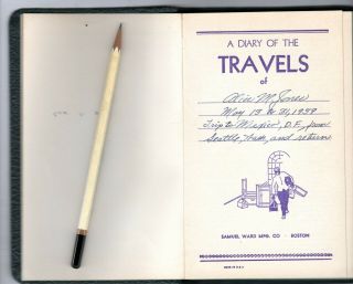 1939 Handwritten Trip Diary Seattle to Mexico City Alice Jones Ancient Pyramids 4