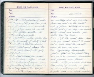 1939 Handwritten Trip Diary Seattle to Mexico City Alice Jones Ancient Pyramids 6