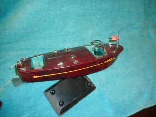 VINTAGE IDEALS MECHANICAL SPEED BOAT WITH AQUAPLANE RIDER 5