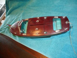 VINTAGE IDEALS MECHANICAL SPEED BOAT WITH AQUAPLANE RIDER 9