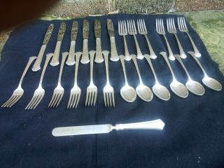 Towle Sterling 25 Pc.  Chippendale Pattern Vintage Flatware Service For 6 No Mono