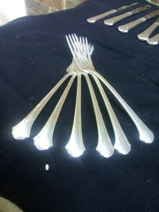 Towle Sterling 25 pc.  Chippendale pattern vintage flatware service for 6 No Mono 2