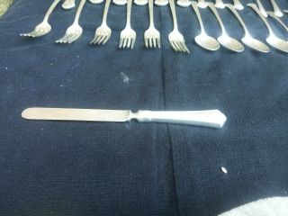Towle Sterling 25 pc.  Chippendale pattern vintage flatware service for 6 No Mono 6