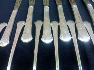 Towle Sterling 25 pc.  Chippendale pattern vintage flatware service for 6 No Mono 7