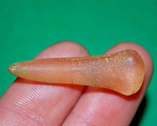 Ancient African Neolithic Hand Carved Stone Piercing Plug / Hairpin Decoration