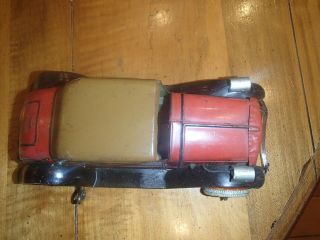 Vintage Marx Tin Litho Coupe Car with Wind Up Toy Vehicle 1930 ' s 12