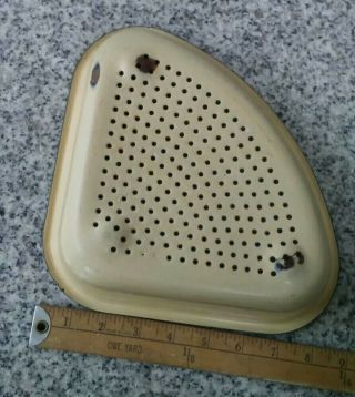 Primitive Enameled Metal Corner Sink Strainer 7