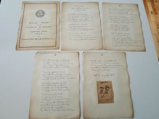 HANDWRITTEN Handmade Manuscript HARVARD Poetry ILLUSTRATED 1908 SUMMER DIARY MA 7