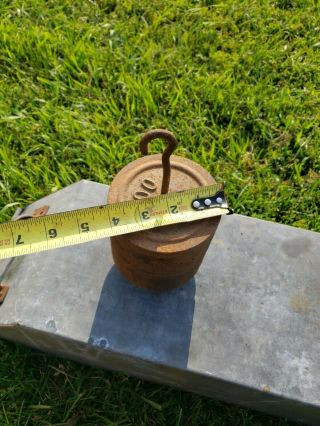 Vintage Platform Scale Weights_Fairbanks Antique Tool Howe General_With Hanger 7