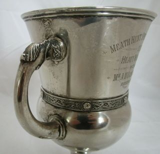 Good Antique Irish Sterling silver trophy cup,  Meath Hunt Races,  1929,  539g 3