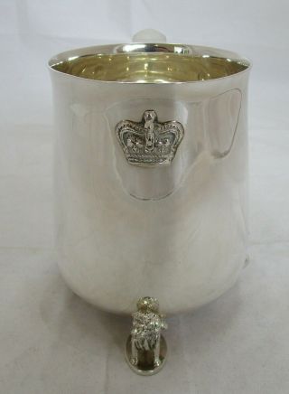 Fine Elizabeth II sterling silver Jubilee Pint mug,  420 grams,  1977 2